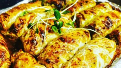 Stuffed Cabbage Rolls with Peanut Butter