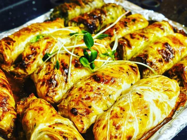Stuffed Cabbage Rolls with Peanut Butter